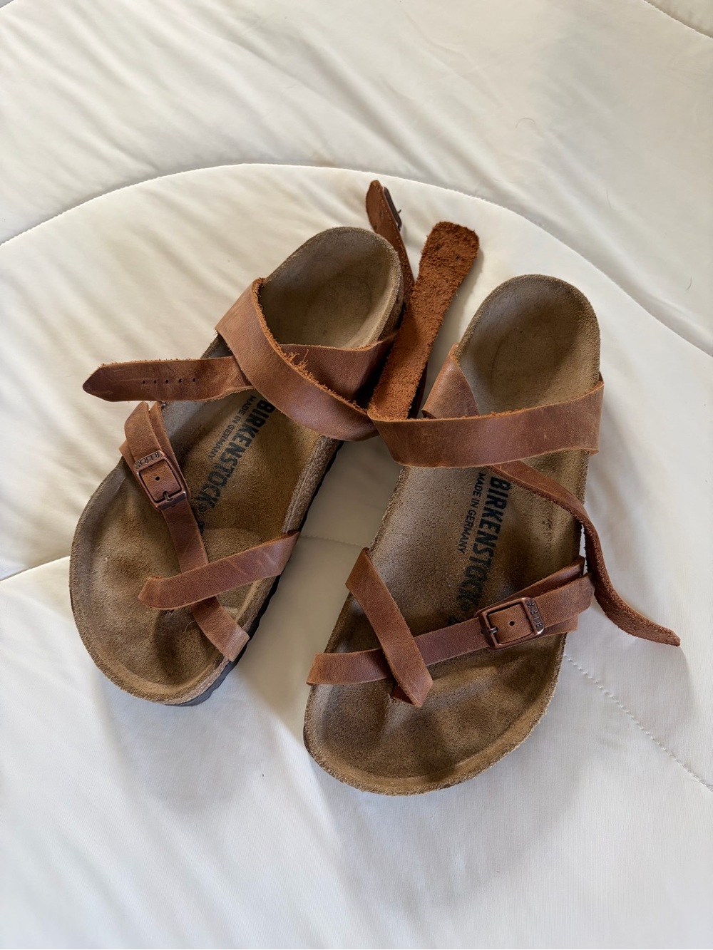 Birkenstock Brown Leather Strappy Women's Sandals